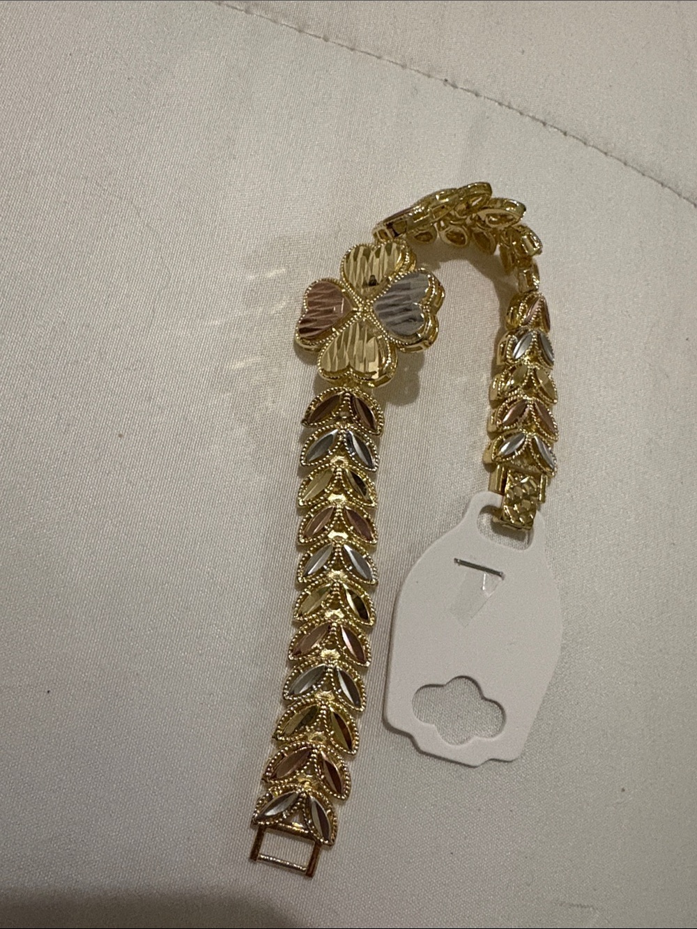 3 colors in plate gold breslet